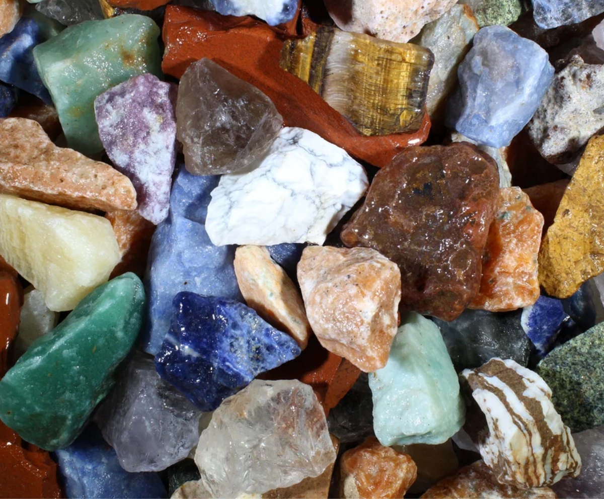 Brazil Mix Rocks 3 - 11 LBS Brazil Mix | Tumbling Rough Rocks from Brazil | Wholesale R ...