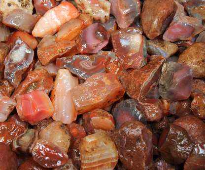 Red Carnelian | Tumbling Rough from India