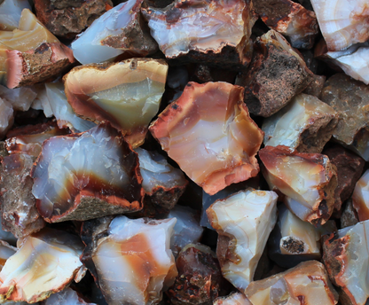 Carnelian | Large Tumbling Rough Rocks from Madagascar | 1.5" - 2.5" Raw Crystal