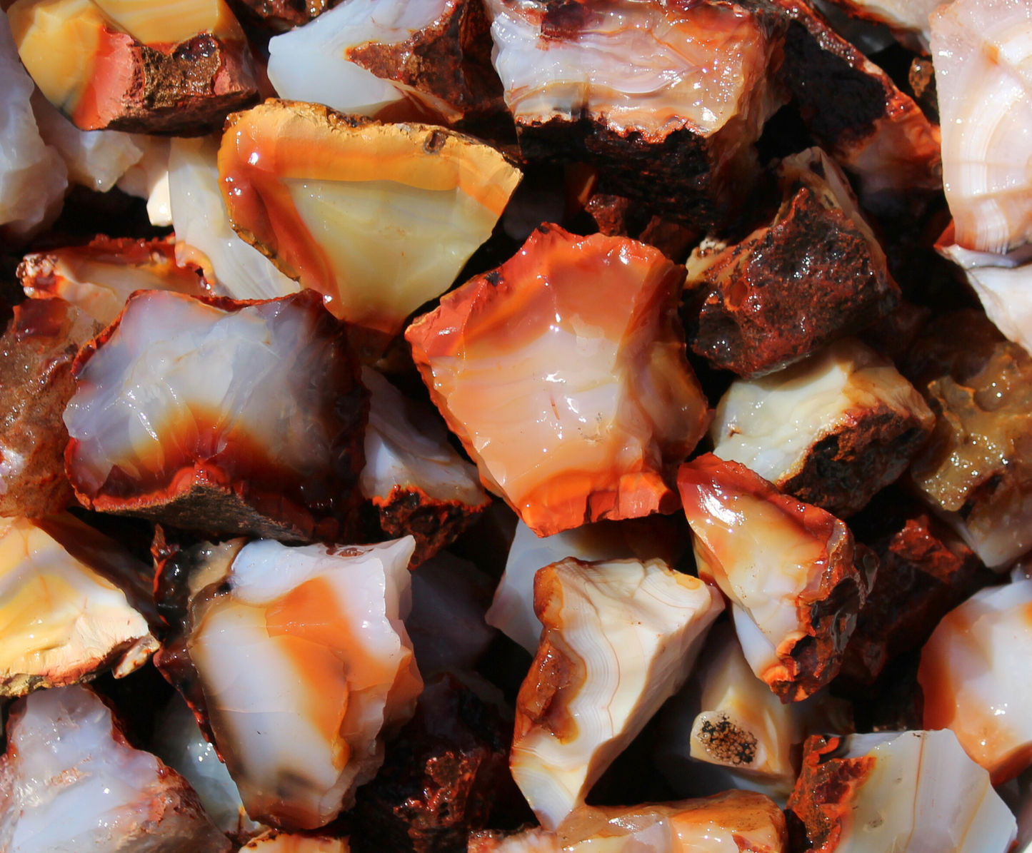 Carnelian | Large Tumbling Rough Rocks from Madagascar | 1.5" - 2.5" Raw Crystal