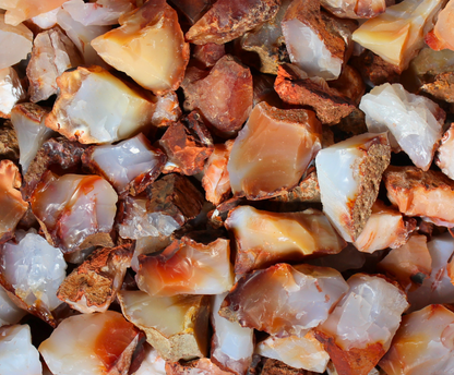 Carnelian | Tumbling Rough Rocks | Raw Crystals