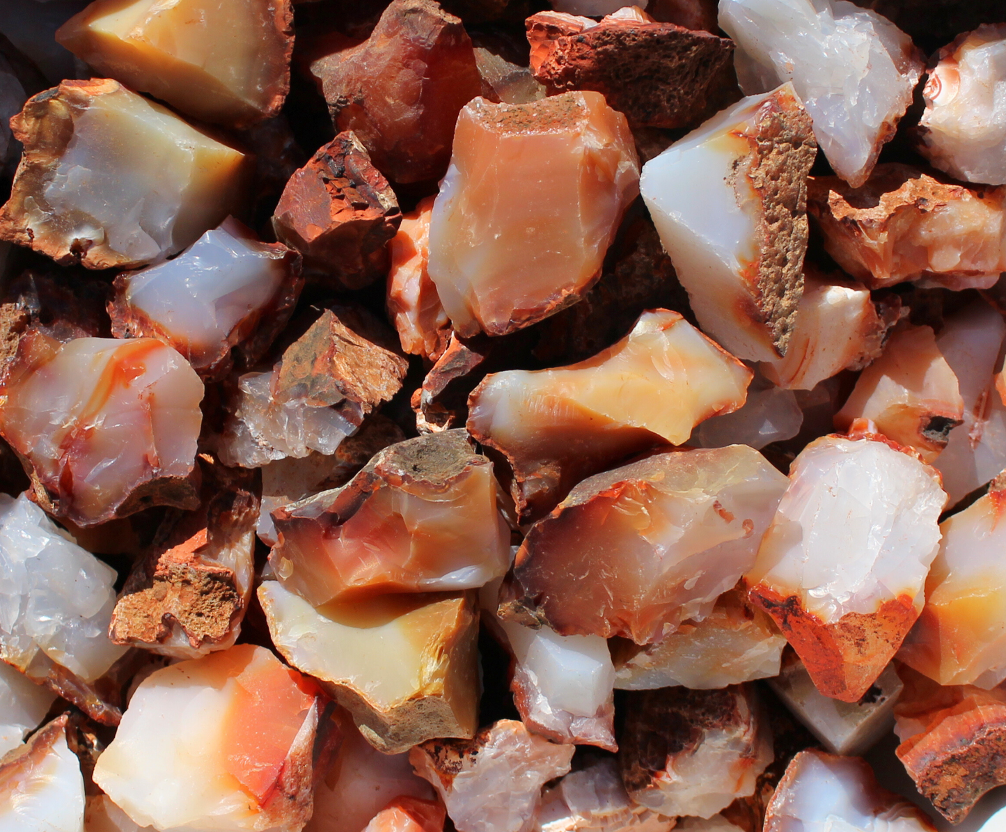 Carnelian | Tumbling Rough Rocks | Raw Crystals