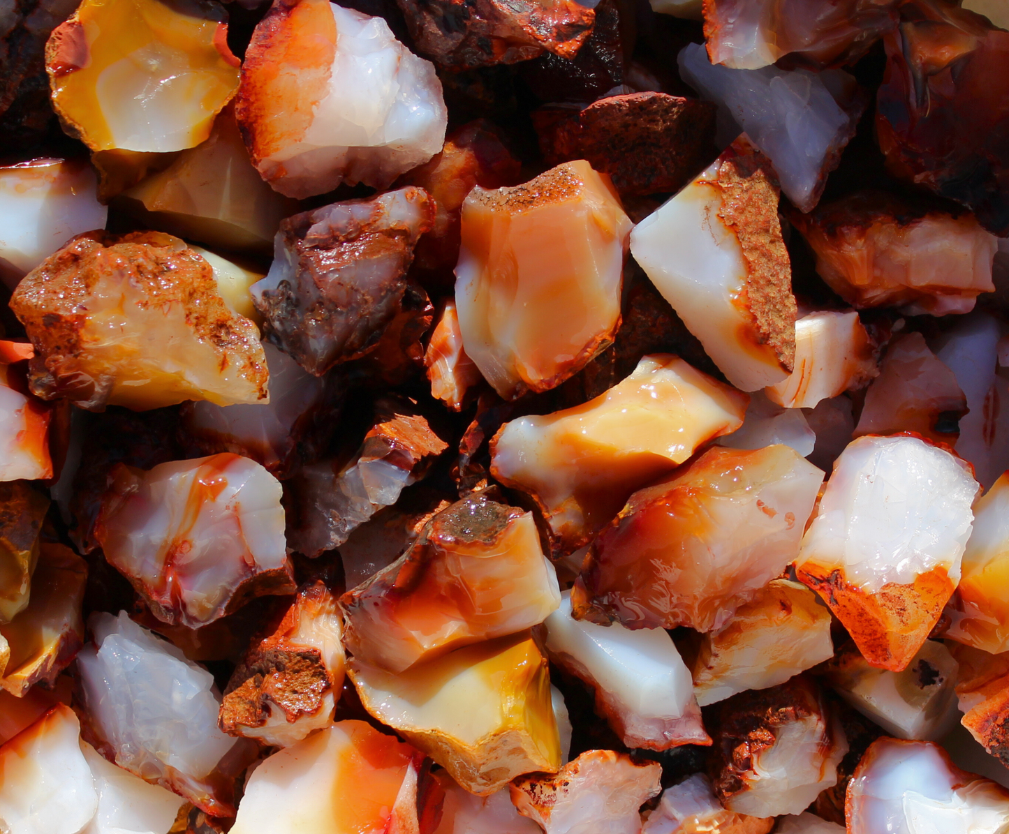 Carnelian | Tumbling Rough Rocks | Raw Crystals