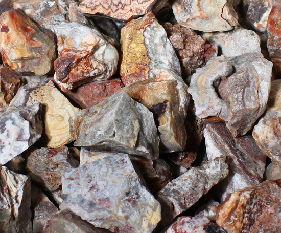 Crazy Lace Agate | Tumbling Rough Rocks from Mexico | 1