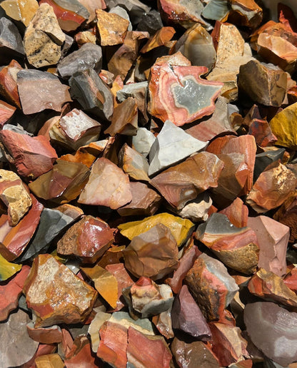 Polychrome "Desert" Jasper | Tumbling Rough Rocks | 2" - 3" Raw Crystals