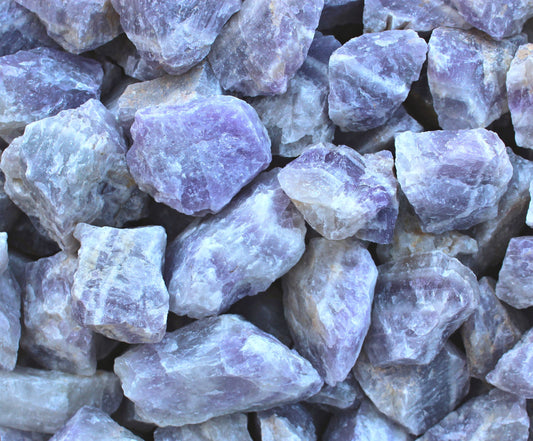 Amethyst from Madagascar| Large Rough Rocks for Tumbling | Size: 2" - 3"