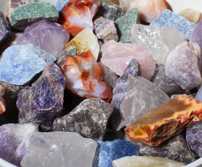 Quartz Mix | Large Tumbling Rough Rocks | 2" - 3" Raw Crystals