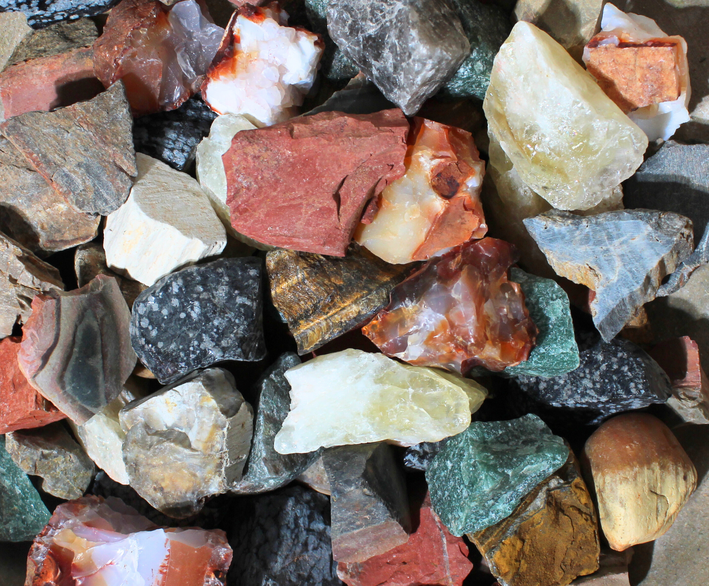 Seasonal Tumbling Mix | Tumbling Rough Rocks | Stone Variety from Madagascar & Brazil