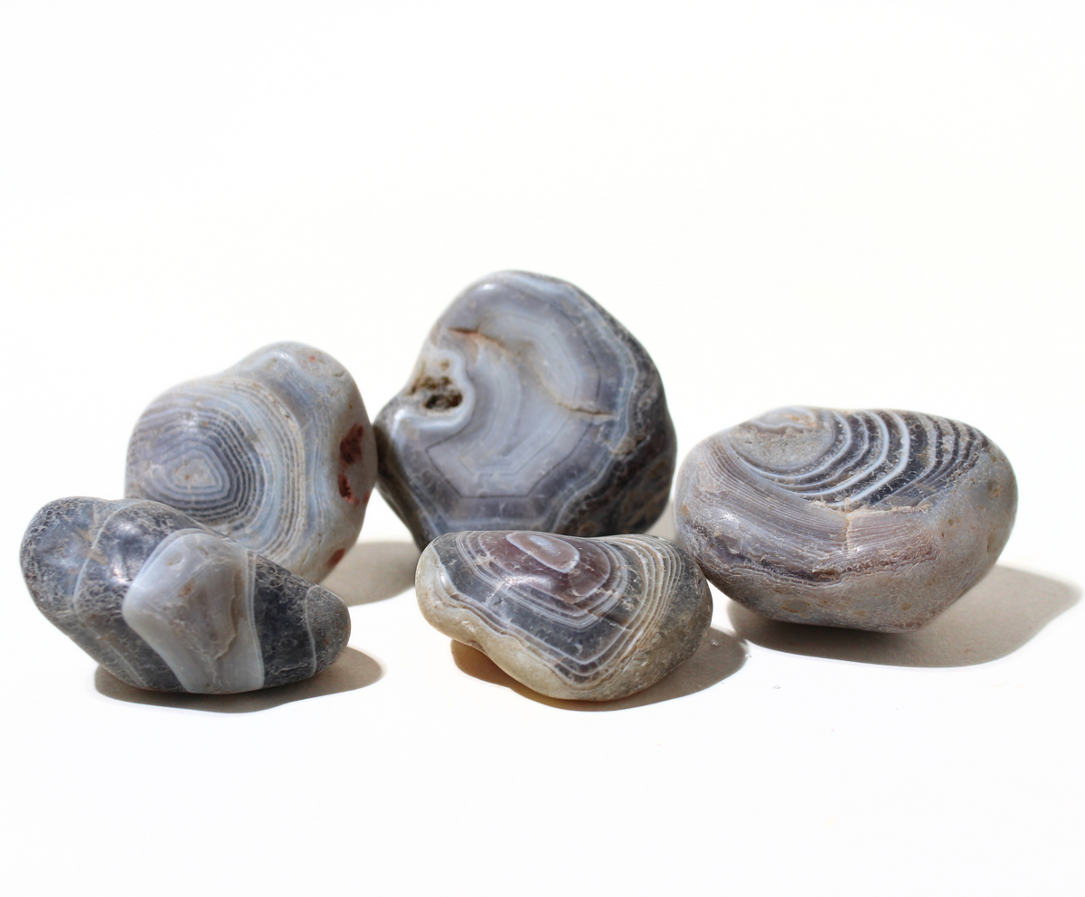 Grey Agate Rocks Gray Botswana Agate | Tumbling Rough Rocks from South Africa | Raw ...