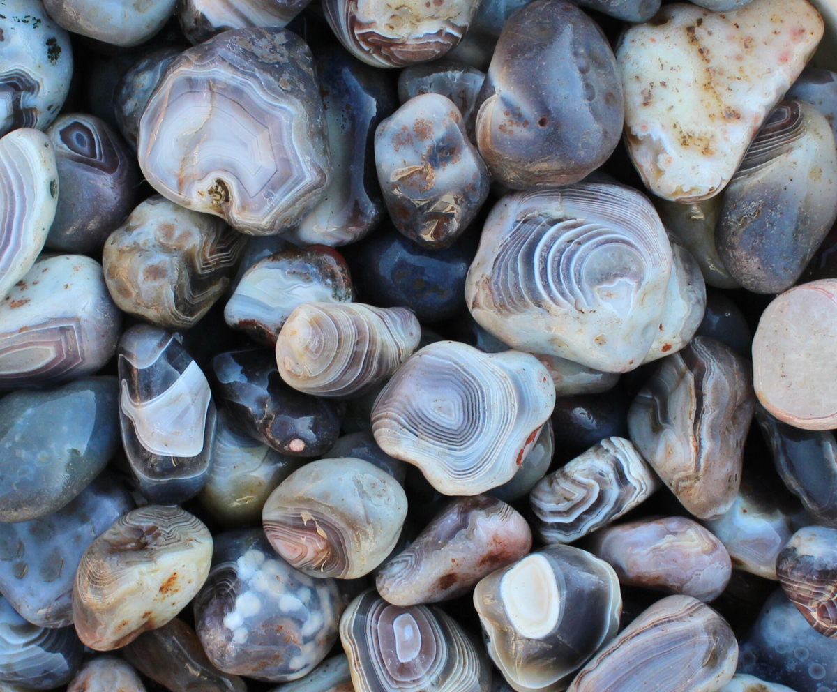 Gray Botswana Agate | Tumbling Rough Rocks from South Africa | Raw ...
