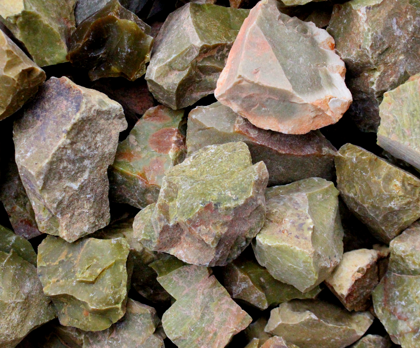 Green Opal | Tumbling Rough Rocks from Madagascar | 1" - 2" Raw Crystals