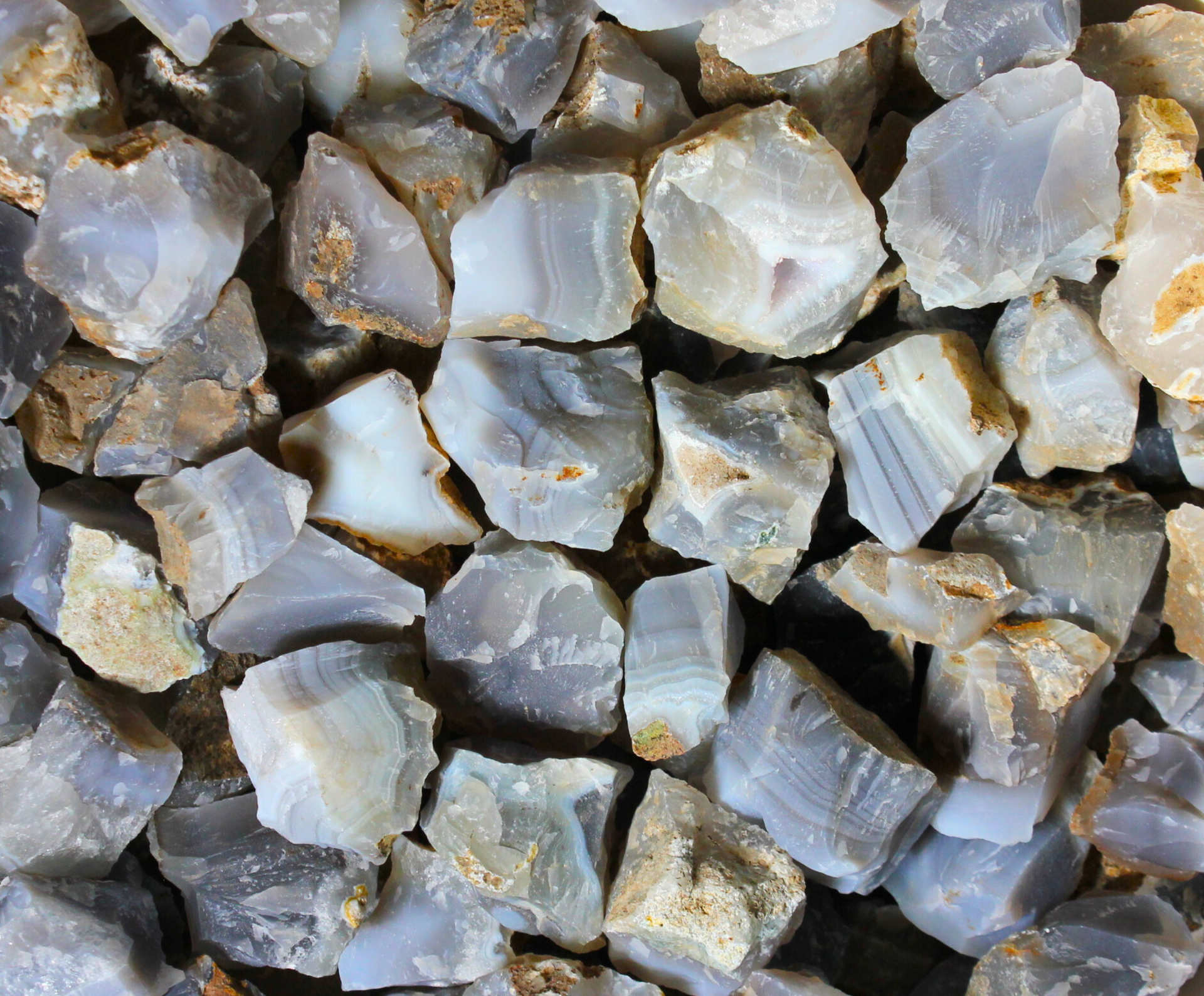 Blue Gray Agate Tumbling Rough