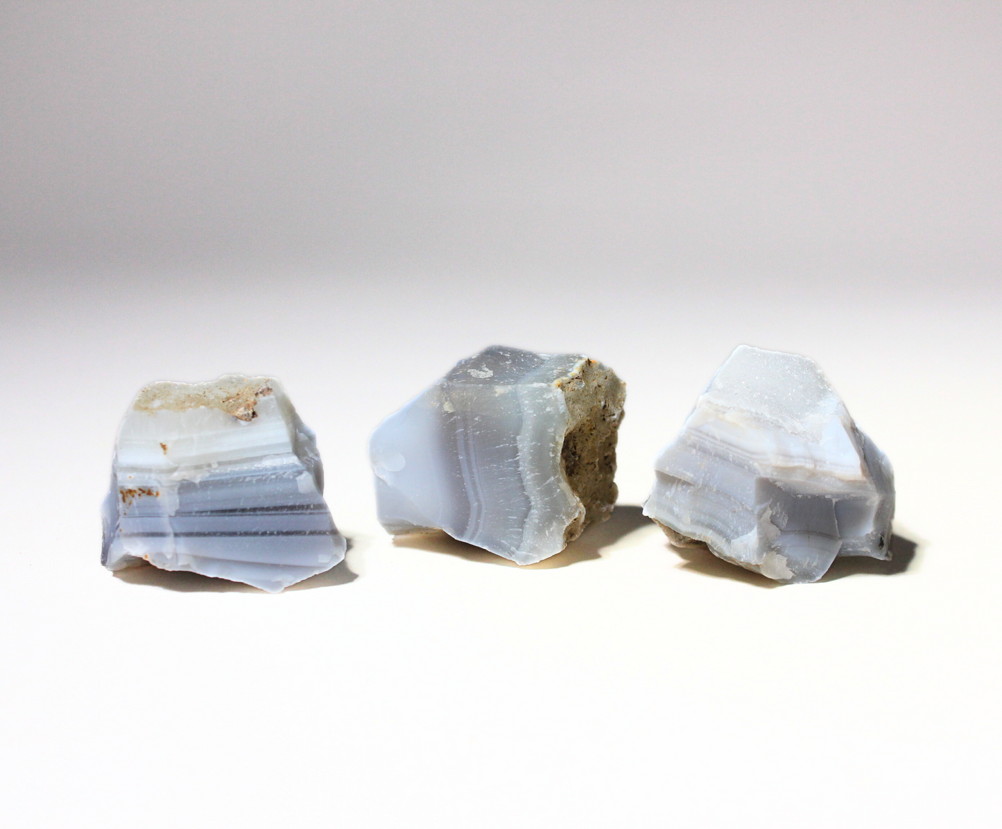 Blue Gray Agate | Tumbling Rough Rocks from Asia | Raw Crystals