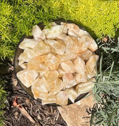 Citrine | Tumbling Rough Rock from Brazil | 1" - 2" Heat-Treated Raw Crystal