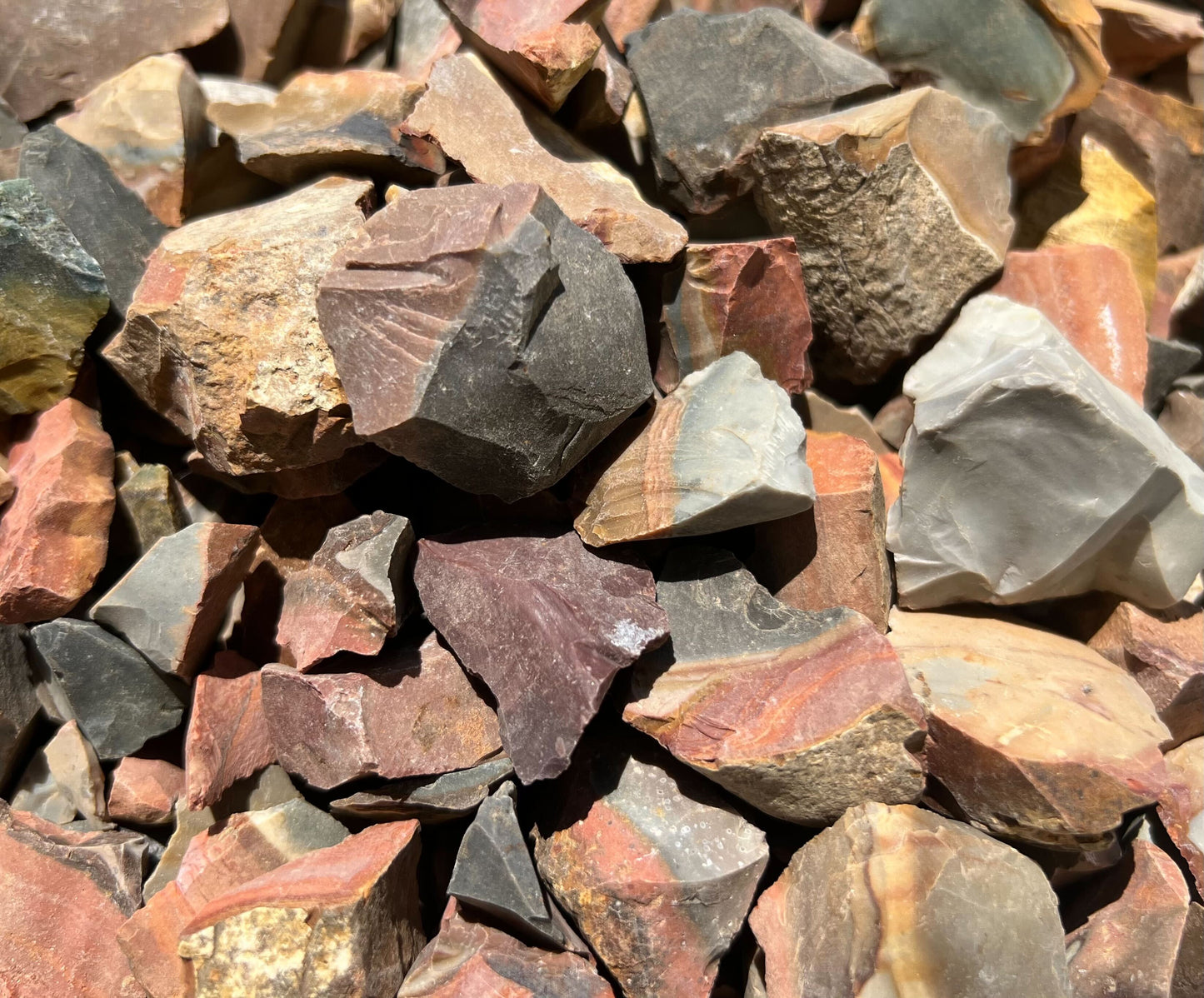 Polychrome "Desert" Jasper | Tumbling Rough Rocks | 2" - 3" Raw Crystals