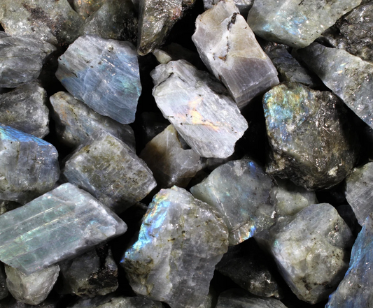 Labradorite | Tumbling Rough Rocks from Madagascar | Raw Crystals