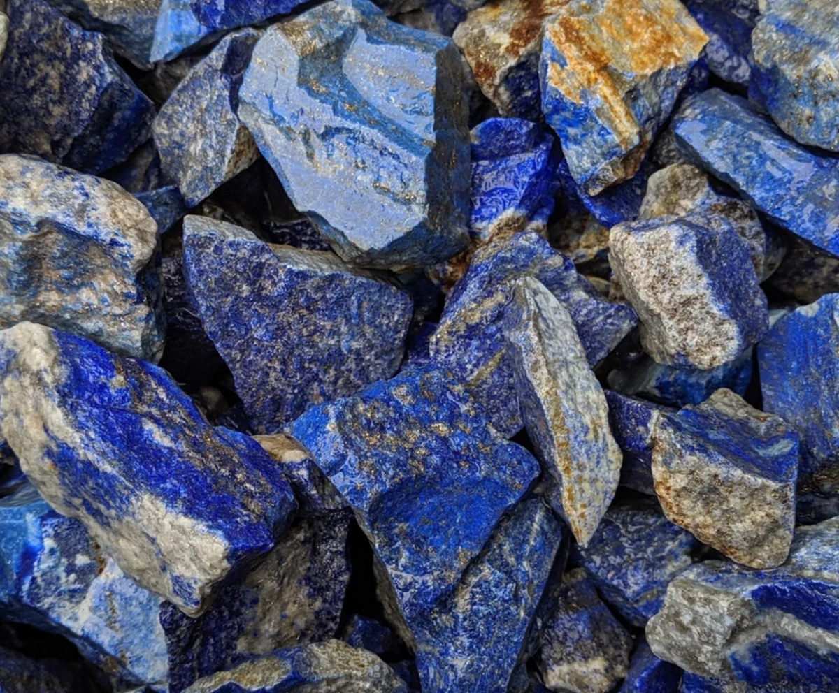 Lapis Lazuli | Tumbling Rough Rocks from Pakistan | SM, MED & LG Raw ...