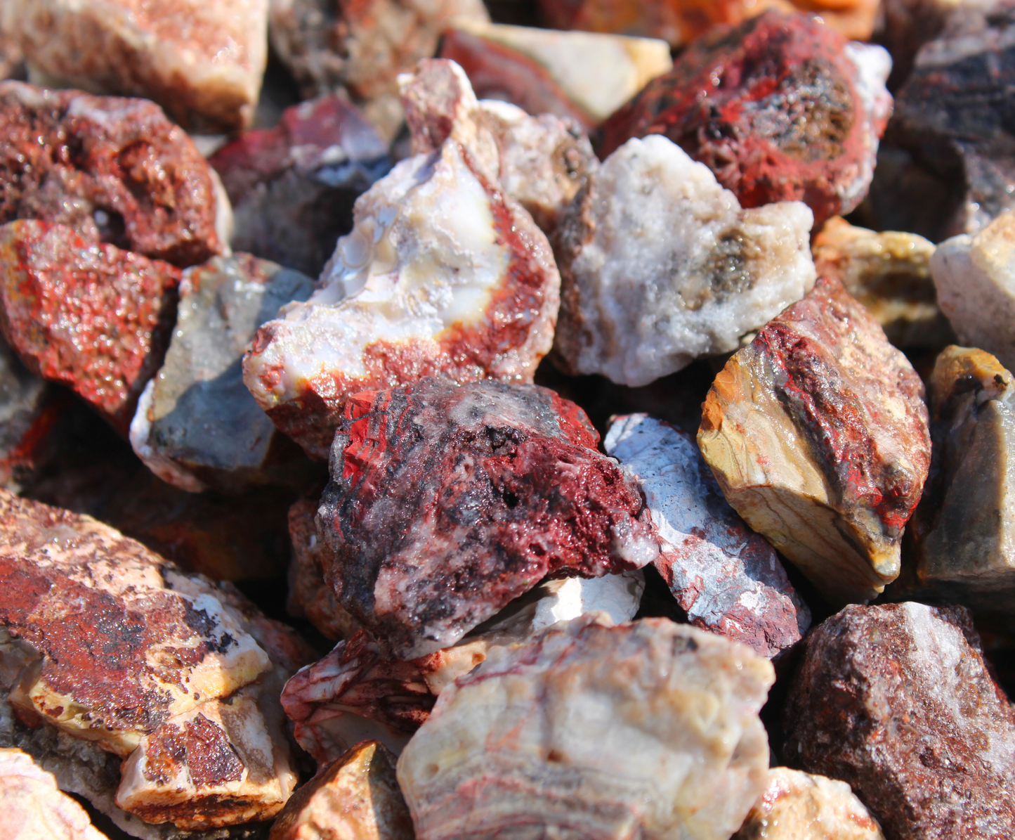 Mexican Quartz, Chalcedony and Limestone | Tumbling Rough