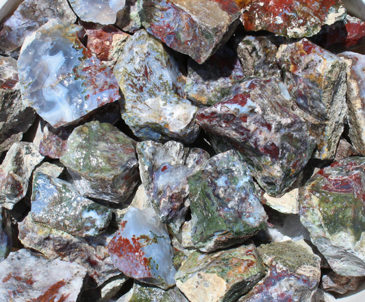Mexican Mossy Agate | Tumbling & Lapidary Rough