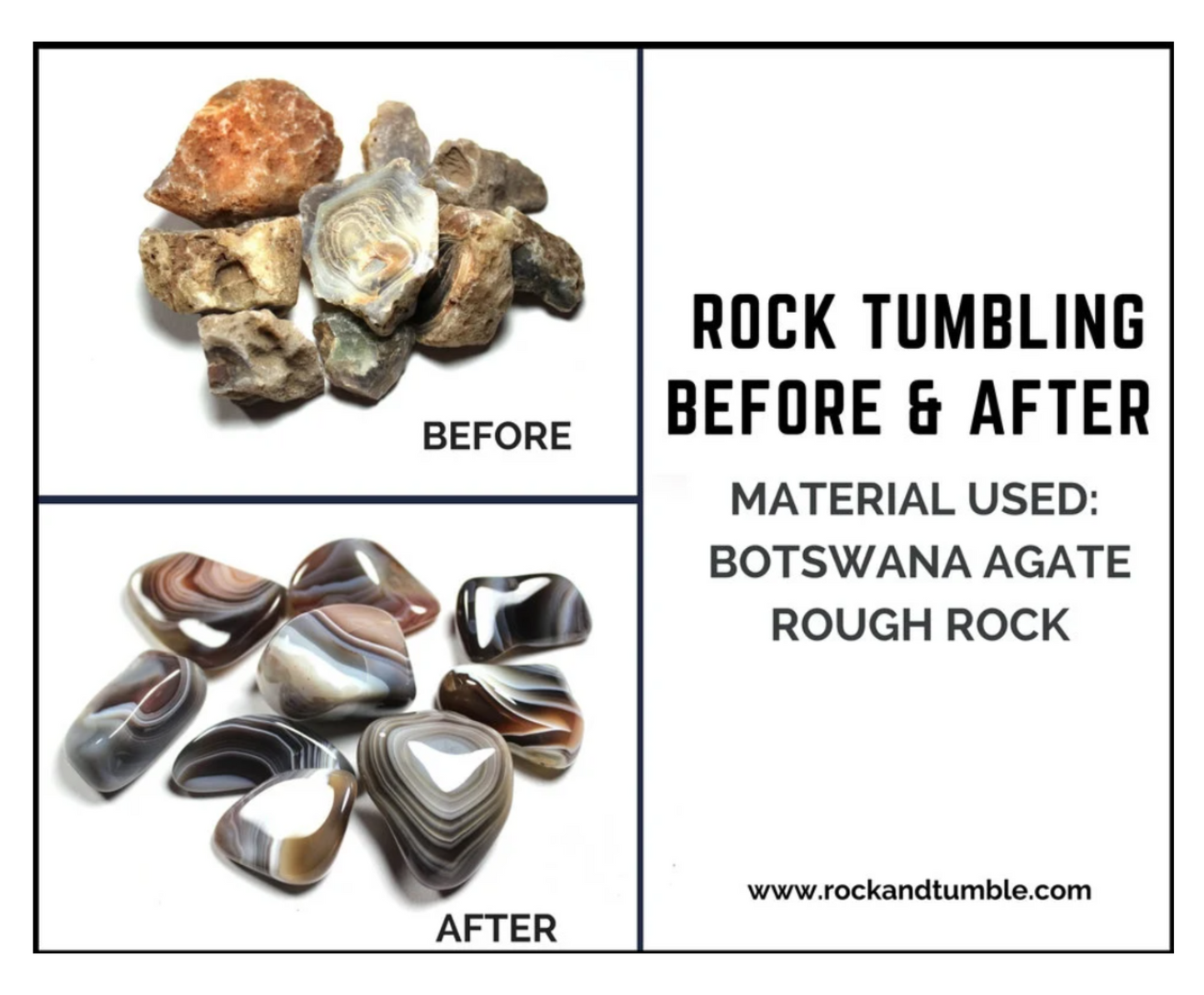 Rock Tumbling Grit Kit | Pre-Measured for 3 LB Barrel | Silicon Carbide and Aluminum Oxide