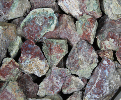 Red Lightning Agate | Tumbling and Cabbing Rough