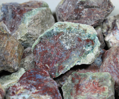 Red Lightning Agate | Tumbling and Cabbing Rough