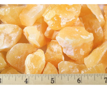 Orange Calcite | Tumbling Rough