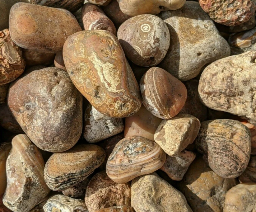 Brazil Mix Rocks Bahia Agate | Large Tumbling Rough Rocks from Brazil | 1.5