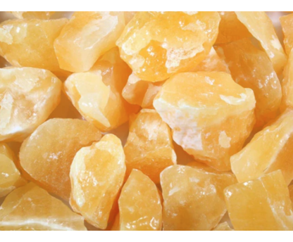 Orange Calcite | Tumbling Rough