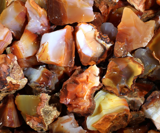 Carnelian | Tumbling Rough Rocks | Raw Crystals