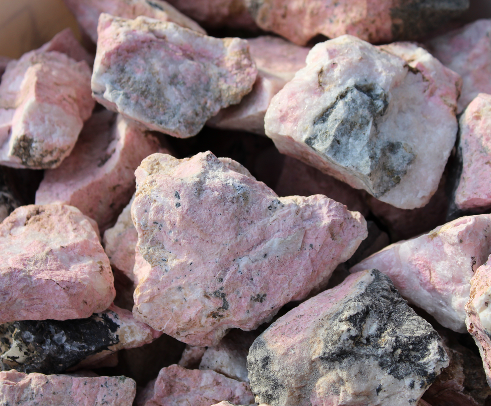 Rhodonite | Tumbling Rough Rocks from Peru | 2