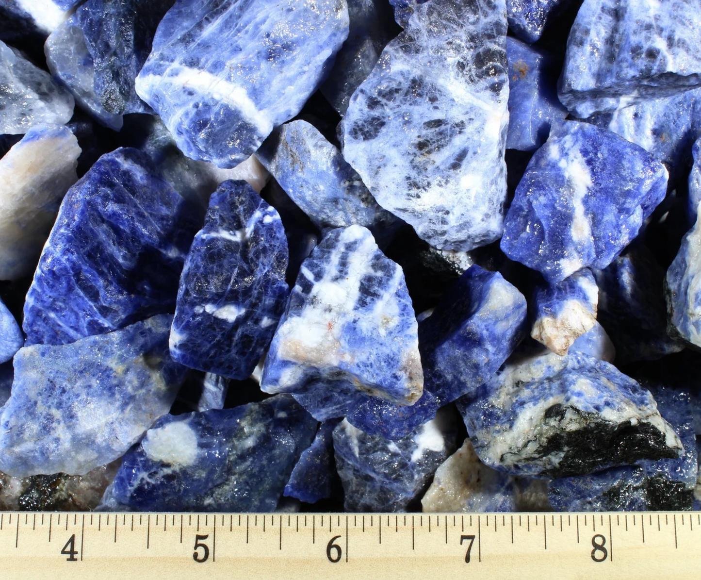 Sodalite | Tumbling Rough Rocks from Brazil | 1" - 2" Raw Crystals