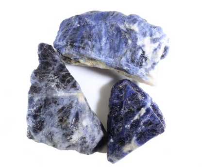 Sodalite | Tumbling Rough Rocks from Brazil | 1" - 2" Raw Crystals