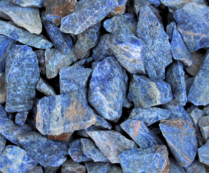 Sodalite "Granite" | Tumbling Rough Rock from South Africa | Raw Crystals