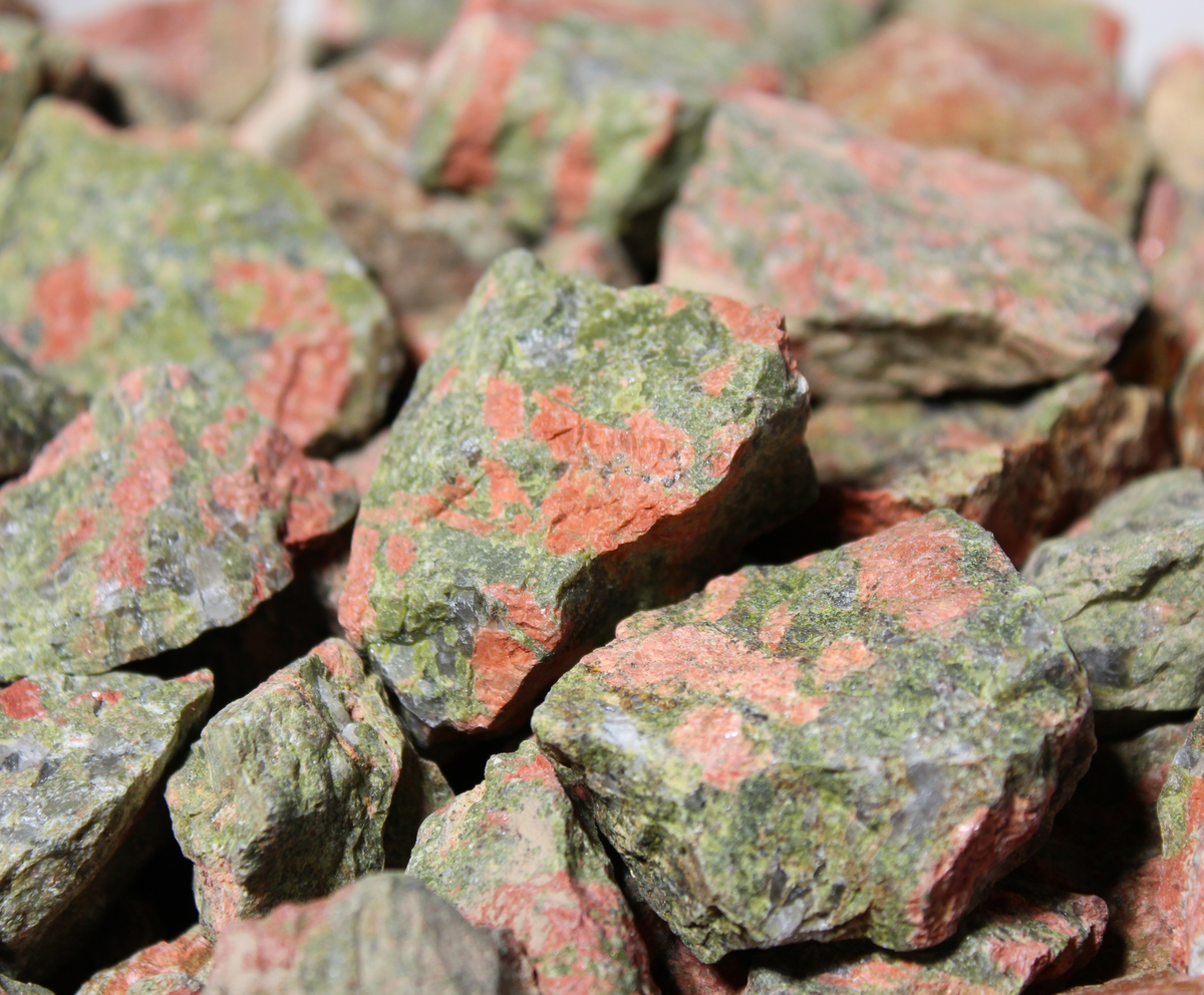 Unakite | Tumbling Rough Rocks from South Africa | 1