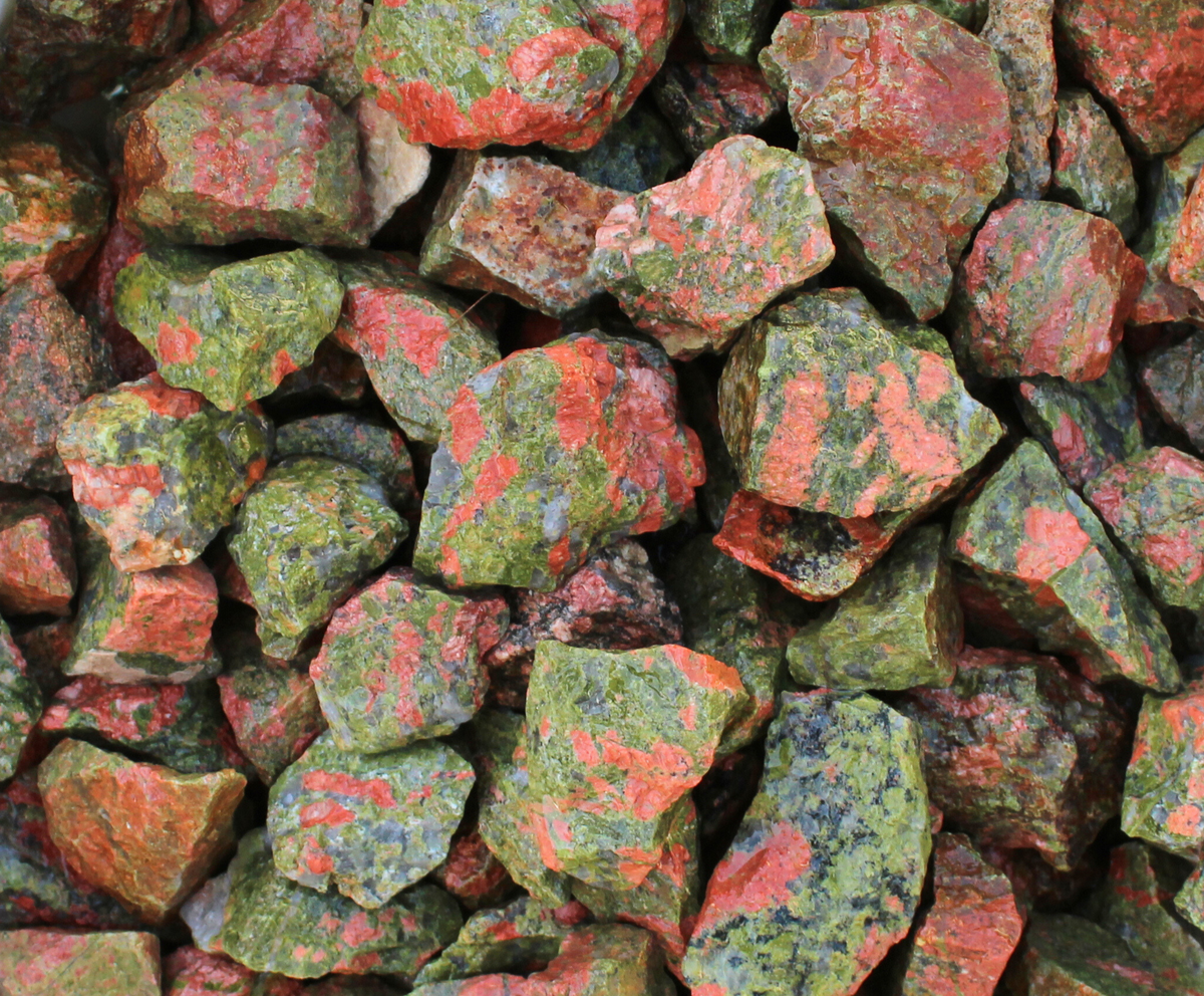 Unakite | Tumbling Rough Rocks from South Africa | 1