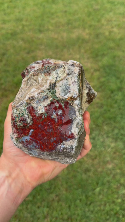 Red Lightning Agate | Lapidary Rough