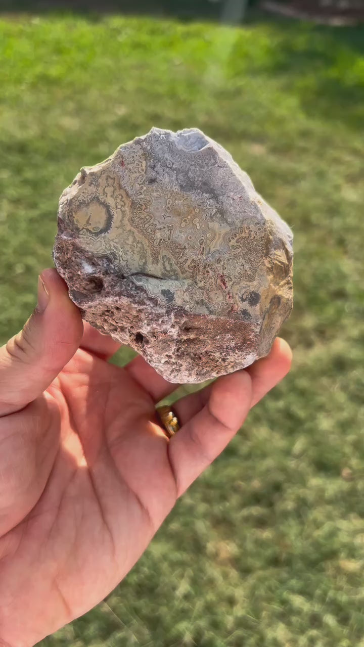 Crazy Lace Agate Specimen #H1 | X-Large Small Boulder for Lapidary