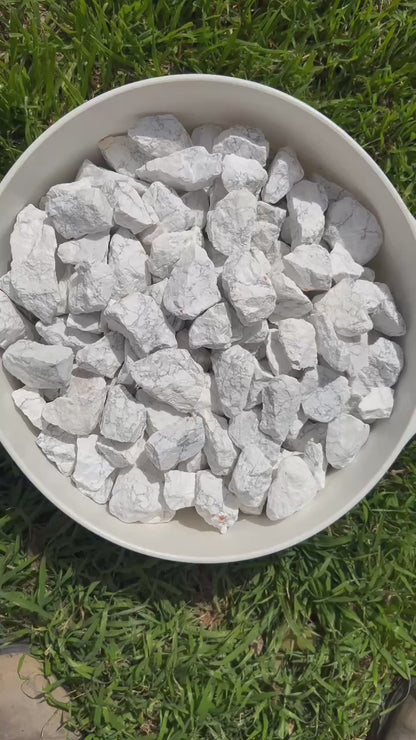 Howlite “White Magnesite” | Tumbling Rough