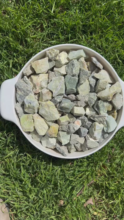 Serpentine "Yellow" | Tumbling Rough