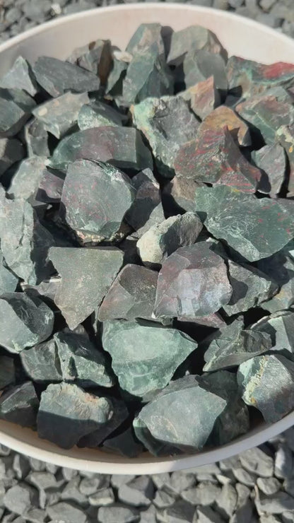 Bloodstone | South Africa | Tumbling Rough