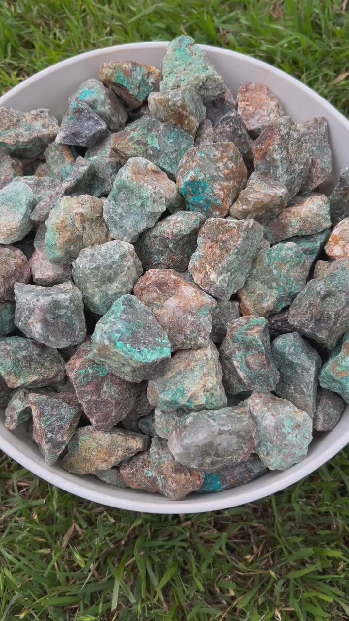 Chrysocolla | Tumbling Rough Rocks from Madagascar | 1