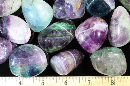 Rainbow Fluorite "A" Grade - Large Tumbled Stones - Polished Crystals