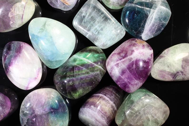 Rainbow Fluorite "A" Grade - Large Tumbled Stones - Polished Crystals