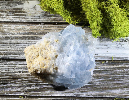 Celestite Crystal Cluster | Raw Blue Celestite Geode