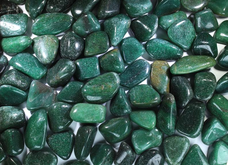 Green Quartz Tumbled Gemstones