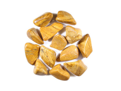 Yellow Jasper Tumbled Gemstones - Polished