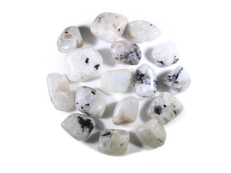 Cream Color Rocks Rainbow Moonstone Tumbled Stones – ROCK AND TUMBLE
