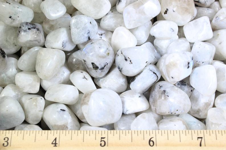 Rainbow Moonstone Tumbled Stones