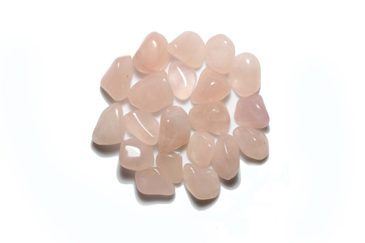 Rose Quartz Tumbled Gemstones-Pink Quartz Tumbled Stones-Polished
